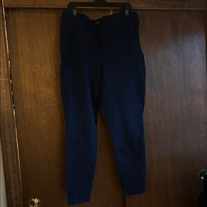 GAP Dark Blue Trousers stretchy side zip